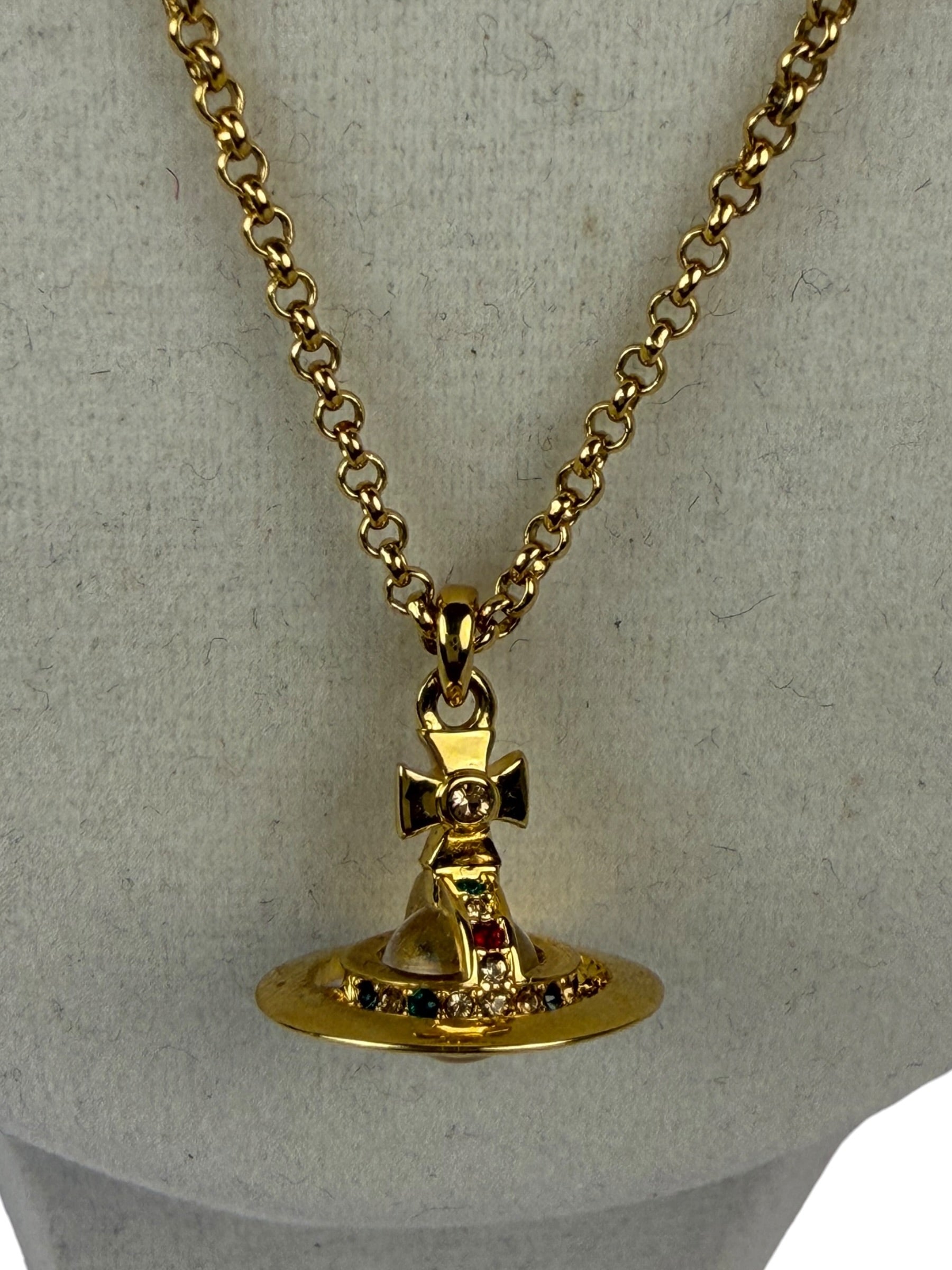 Vivienne Westwood Gold-Toned Mini Sovereign Orb Pendant Necklace