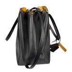 Coach Black Leather Trim Copper Carryall Two-Way Bag
