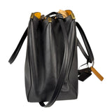 Coach Black Leather Trim Copper Carryall Two-Way Bag