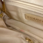 Chanel Yellow Chevron Flap Chain Shoulder Bag 2015