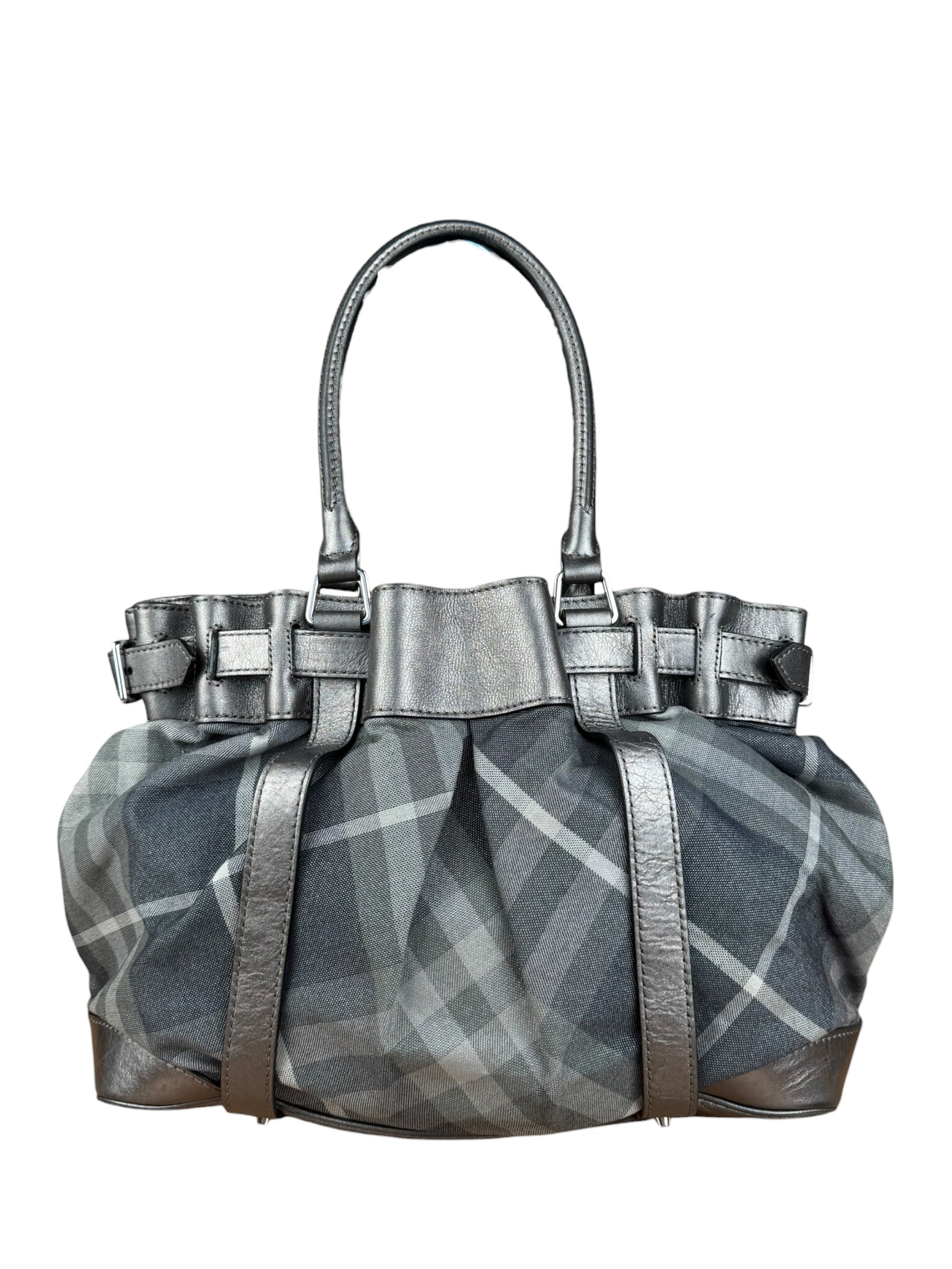 Burberry Vintage Grey Nova Check Shoulder Bag