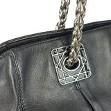 Christian Dior Black Leather Cannage Granville Chain Tote