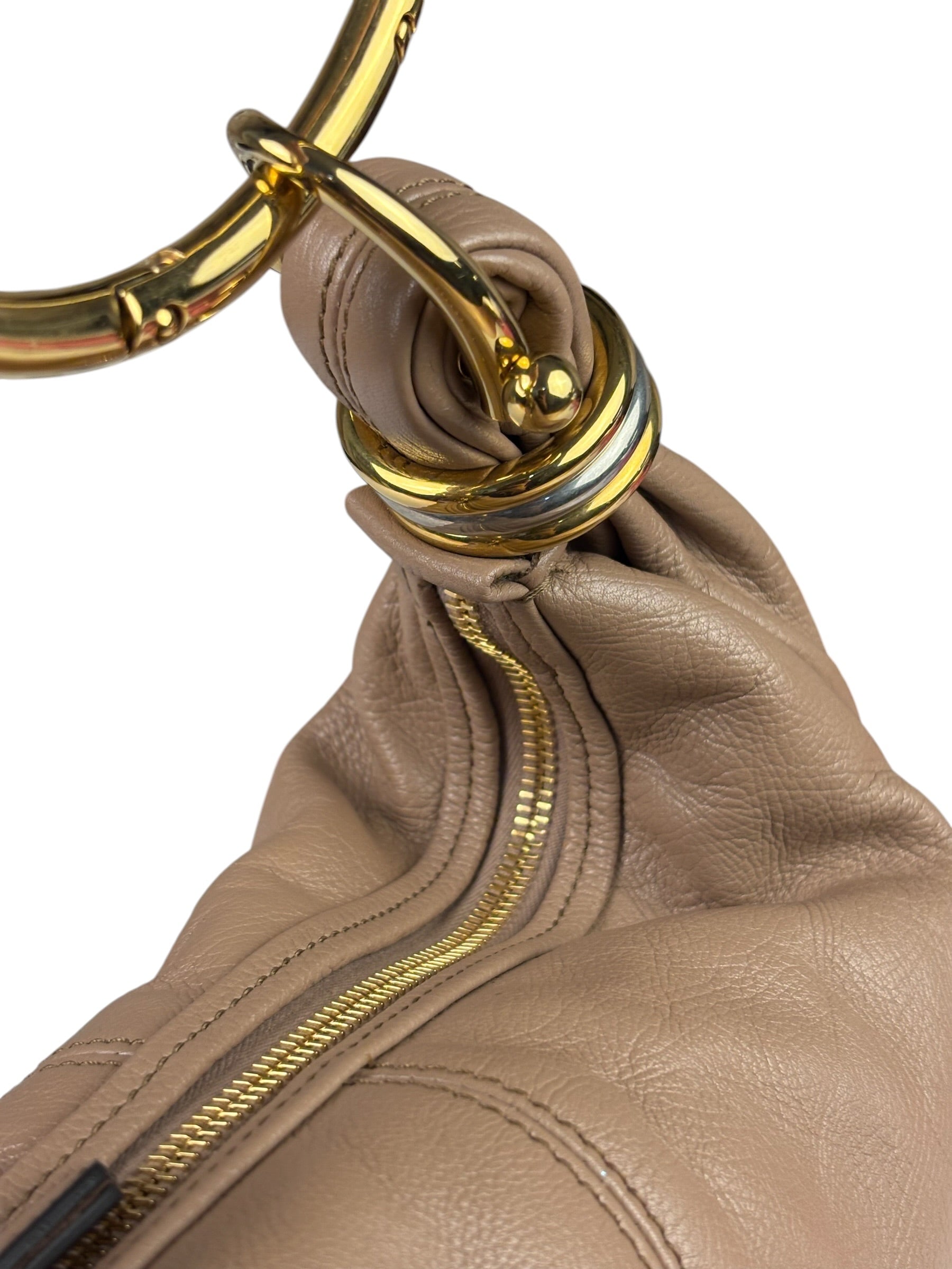 Chloe Woodrose Leather Small Bracelet Hobo Bag