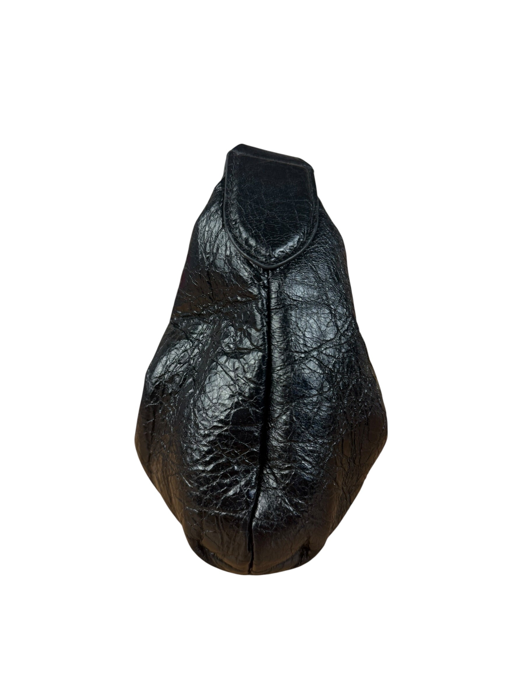 Balenciaga Black Leather Pamela Small Shoulder Bag