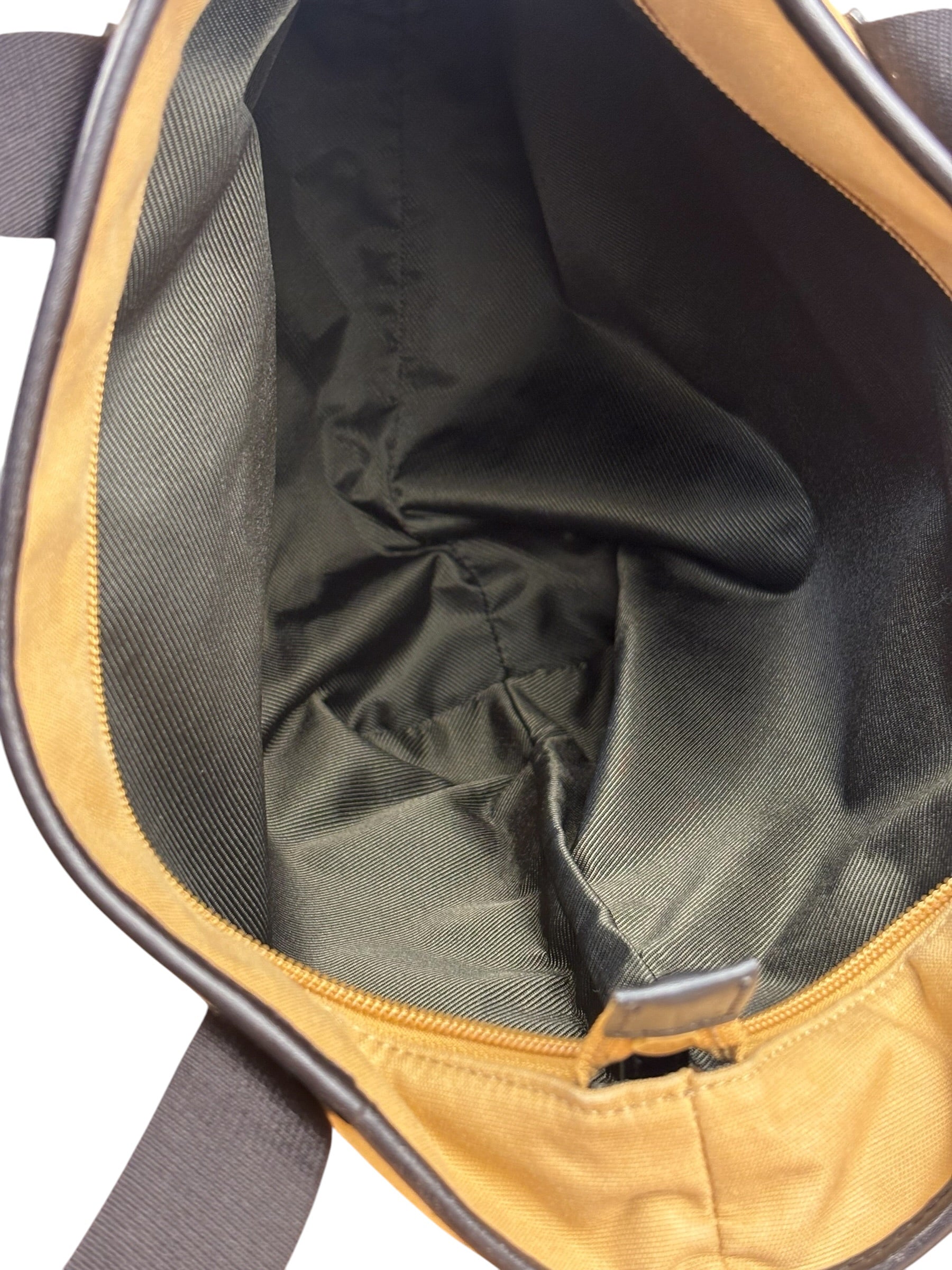 Gucci Vintage Brown Canvas Zip Tote