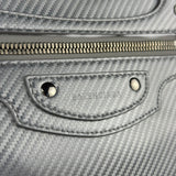 Balenciaga Carbon Fiber Silver Neo Classic City Bag Medium