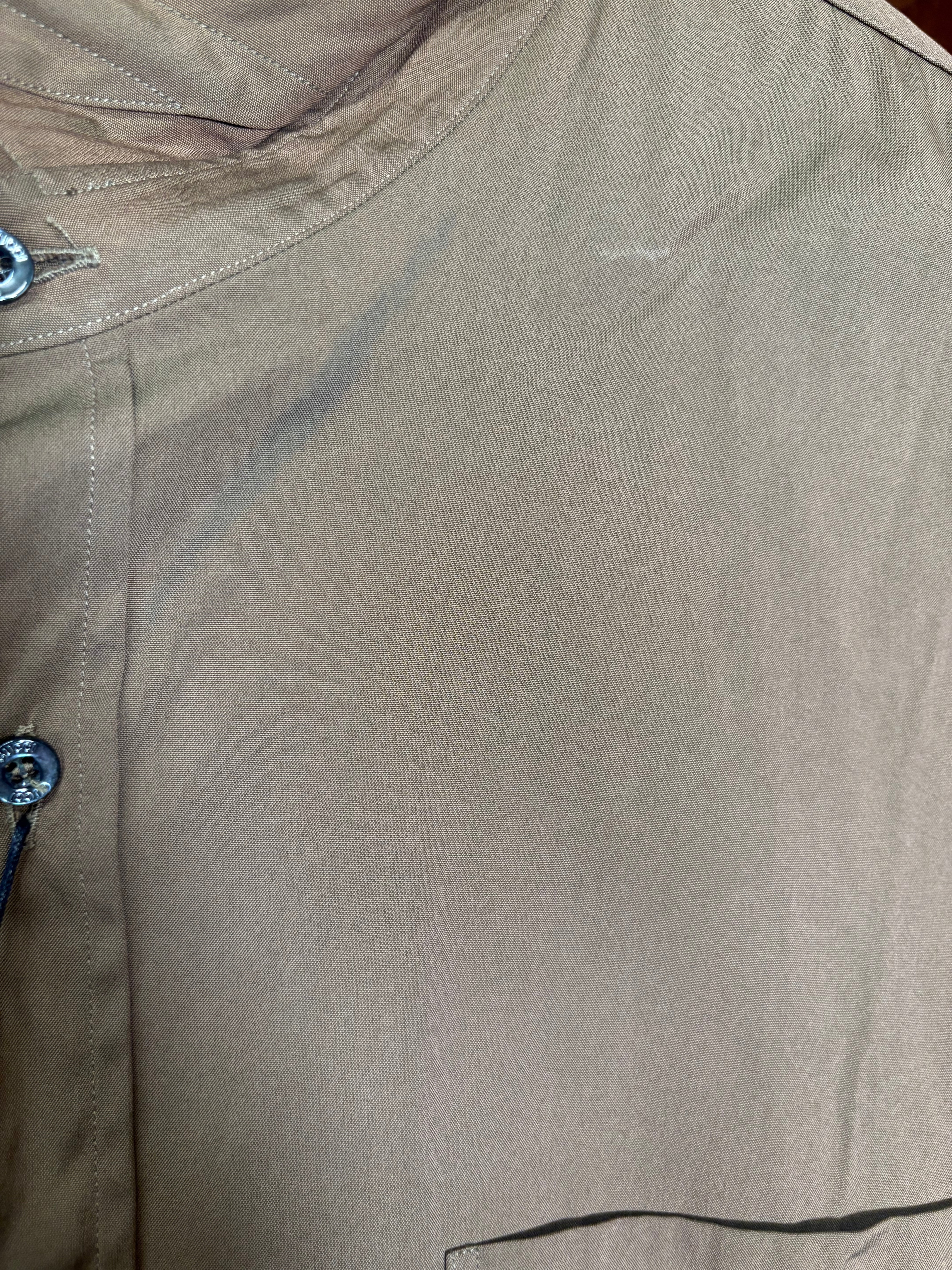 Gucci Viagio Vintage Brown Button Up Shirt