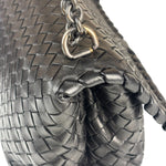 Bottega Veneta Black Intrecciato Shoulder Bag
