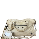 Balenciaga Ivory Leather Classic City Bag