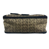 Fendi Black Trim Zucca Mamma Baguette