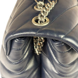 Yves Saint Laurent Navy Blue LouLou Medium Shoulder Bag