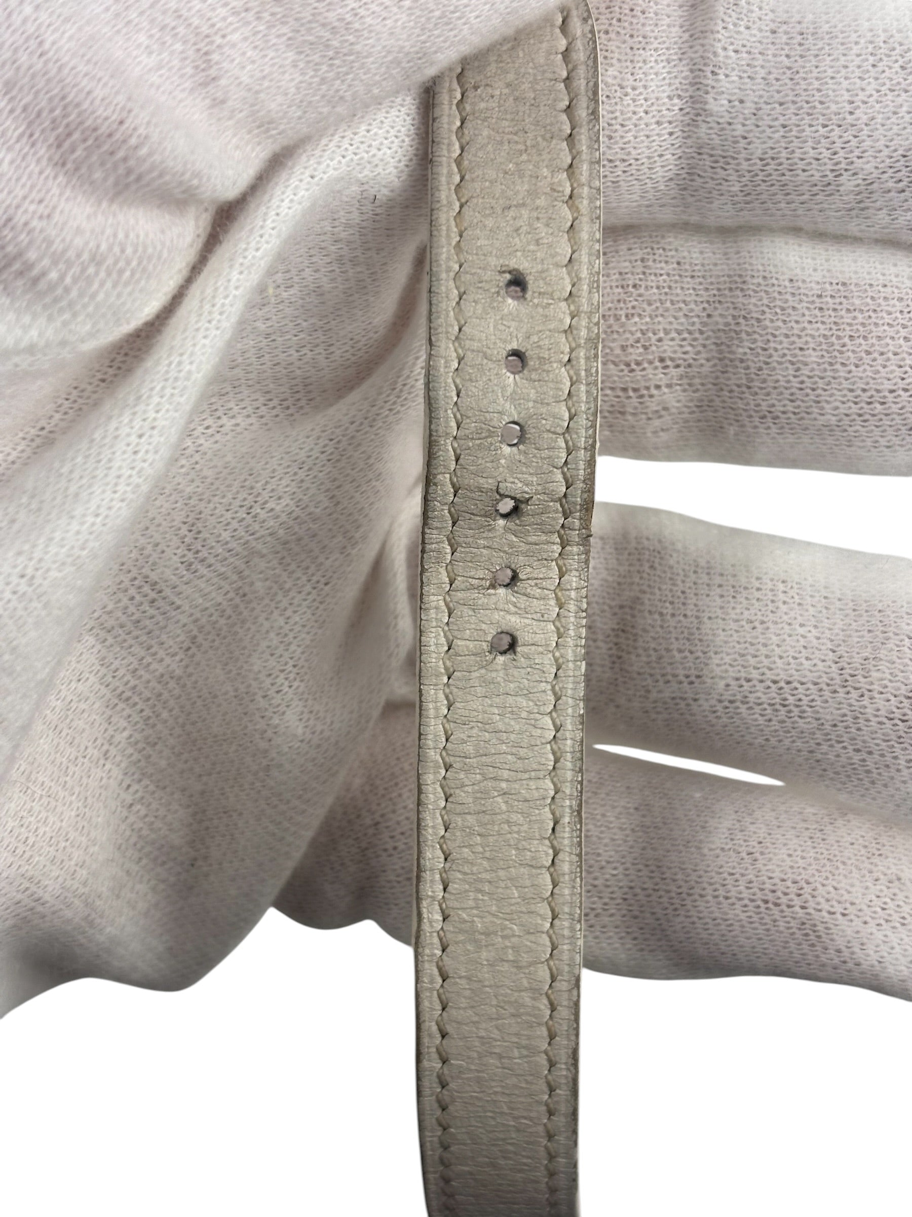 Hermes Cape Cod Double Tour White Strap