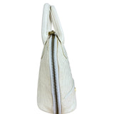 Versace Vintage Mini Osctrich Leather Top Handle Bag