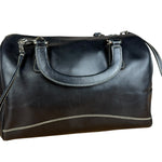 Prada Vintage Black Leather Mini Boston Bag