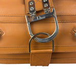 Christian Dior Vintage Tan Brown Leather Flight Medium