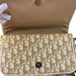 Christian Dior Trotter Flower Embroidered Flap Crossbody