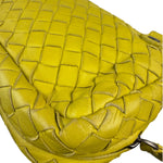 Bottega Veneta Olimpia Yellow Intrecciato Mini Chain Flap Crossbody