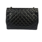Chanel Black Quilted Leather Jumbo Classic Flap Bag 2009