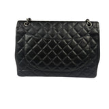 Chanel Black Quilted Leather Jumbo Classic Flap Bag 2009