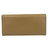 Fendi Beige Monster Face Leather Long Wallet