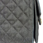 Chanel Navy Quilted Denim/Leather Trim 25 Hobo Bag 2021