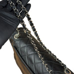Chanel Black Leather Ultimate Stitch Single Flap Bag 2010