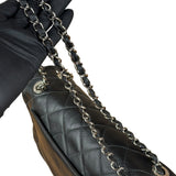 Chanel Black Leather Ultimate Stitch Single Flap Bag 2010