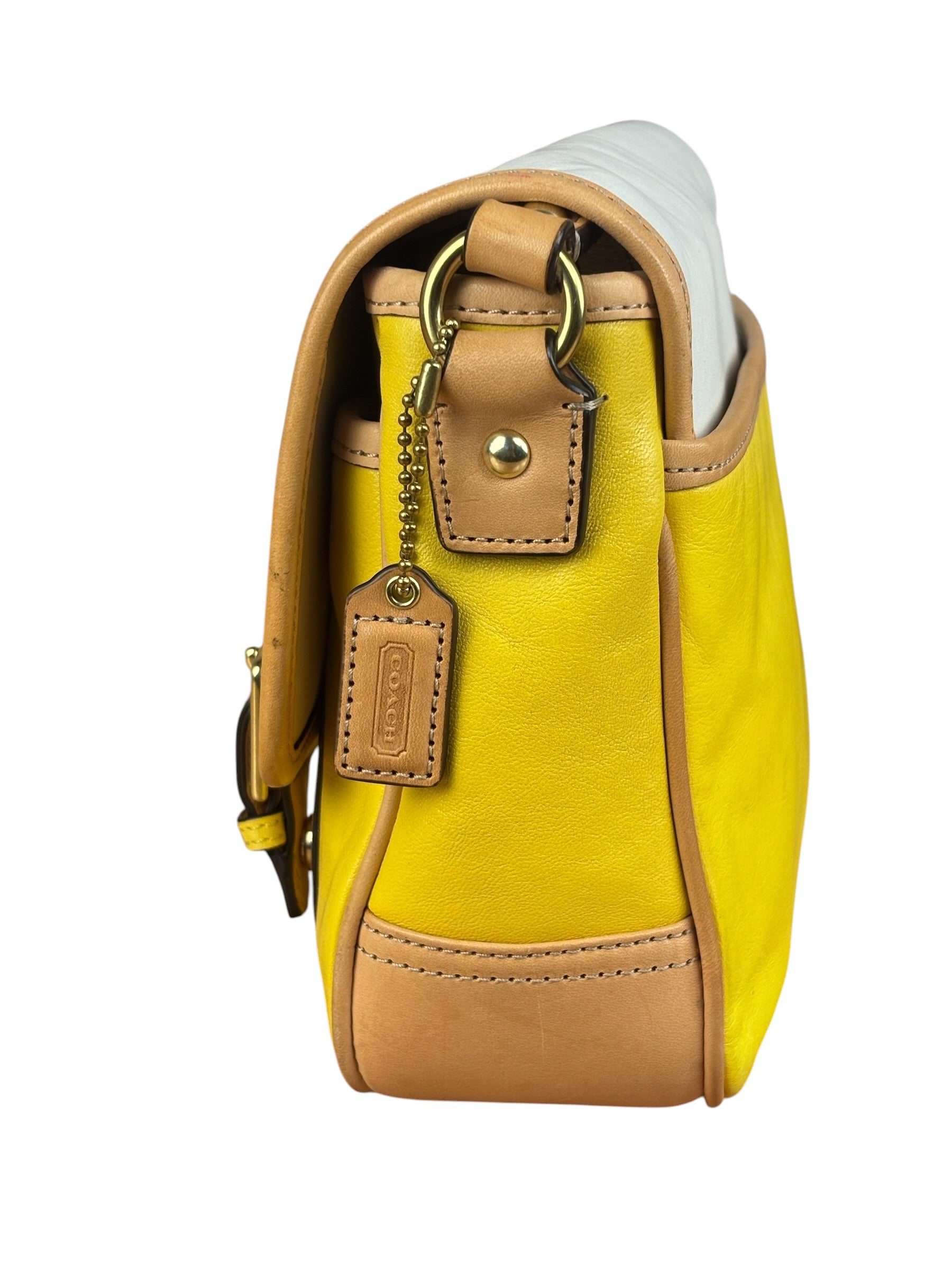 Coach Park Tricolor Leather Flap Crossbody Bag