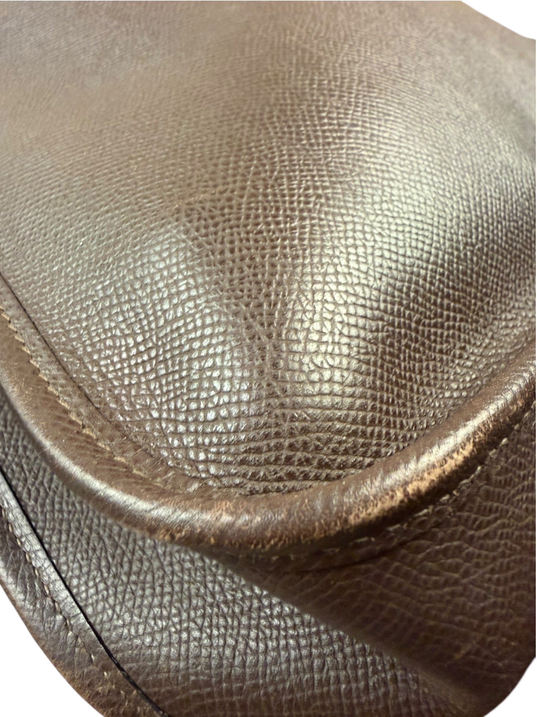 Hermes Brown Leather Vespa Crossbody PM