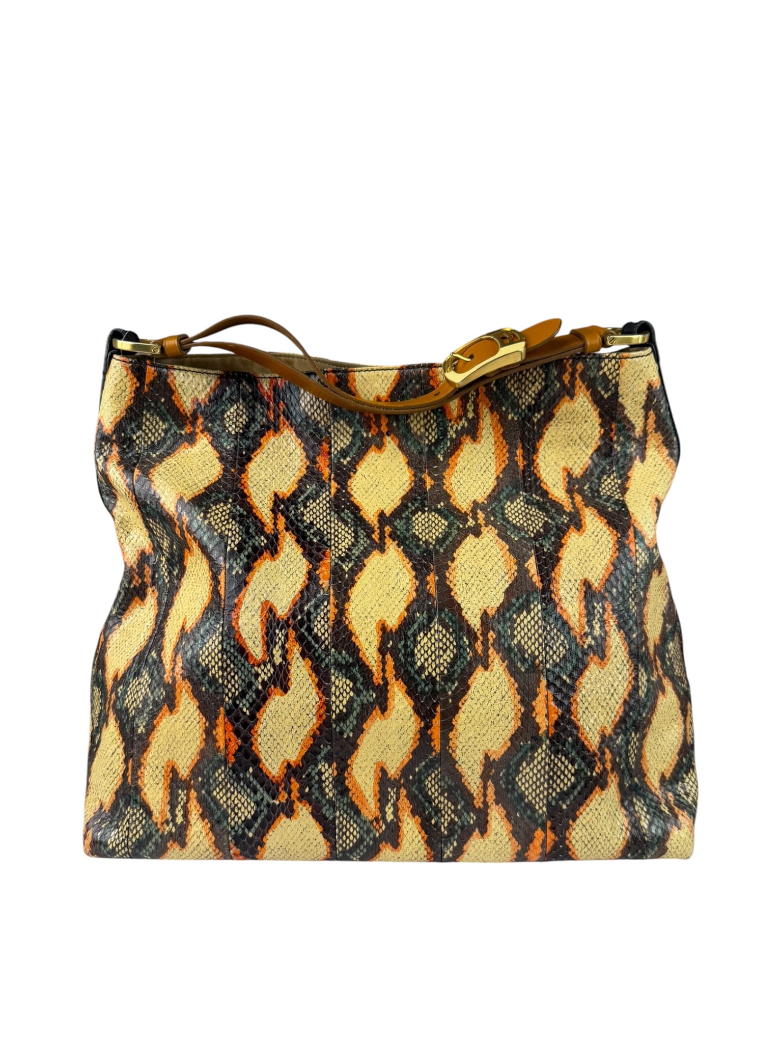Fendi Multicolor Snakeskin Hobo Bag