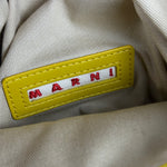 Marni Tropicalia Mini Bucket Bag Raffia with Yellow Trim