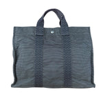 Hermes Herline Grey M Canvas Tote