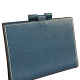 Hermes Blue Jean Leather Agenda Mini Cover