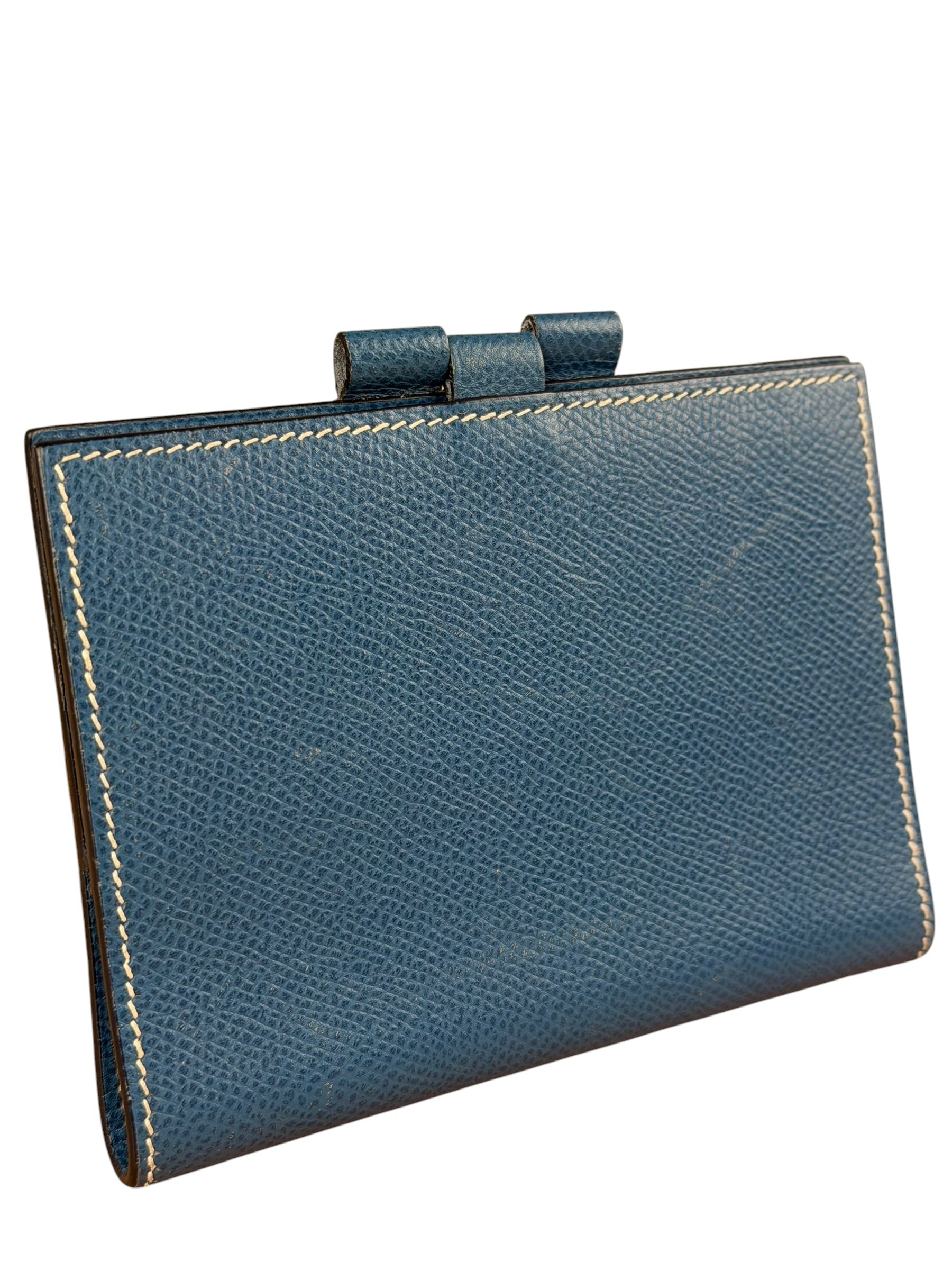 Hermes Blue Jean Leather Agenda Mini Cover
