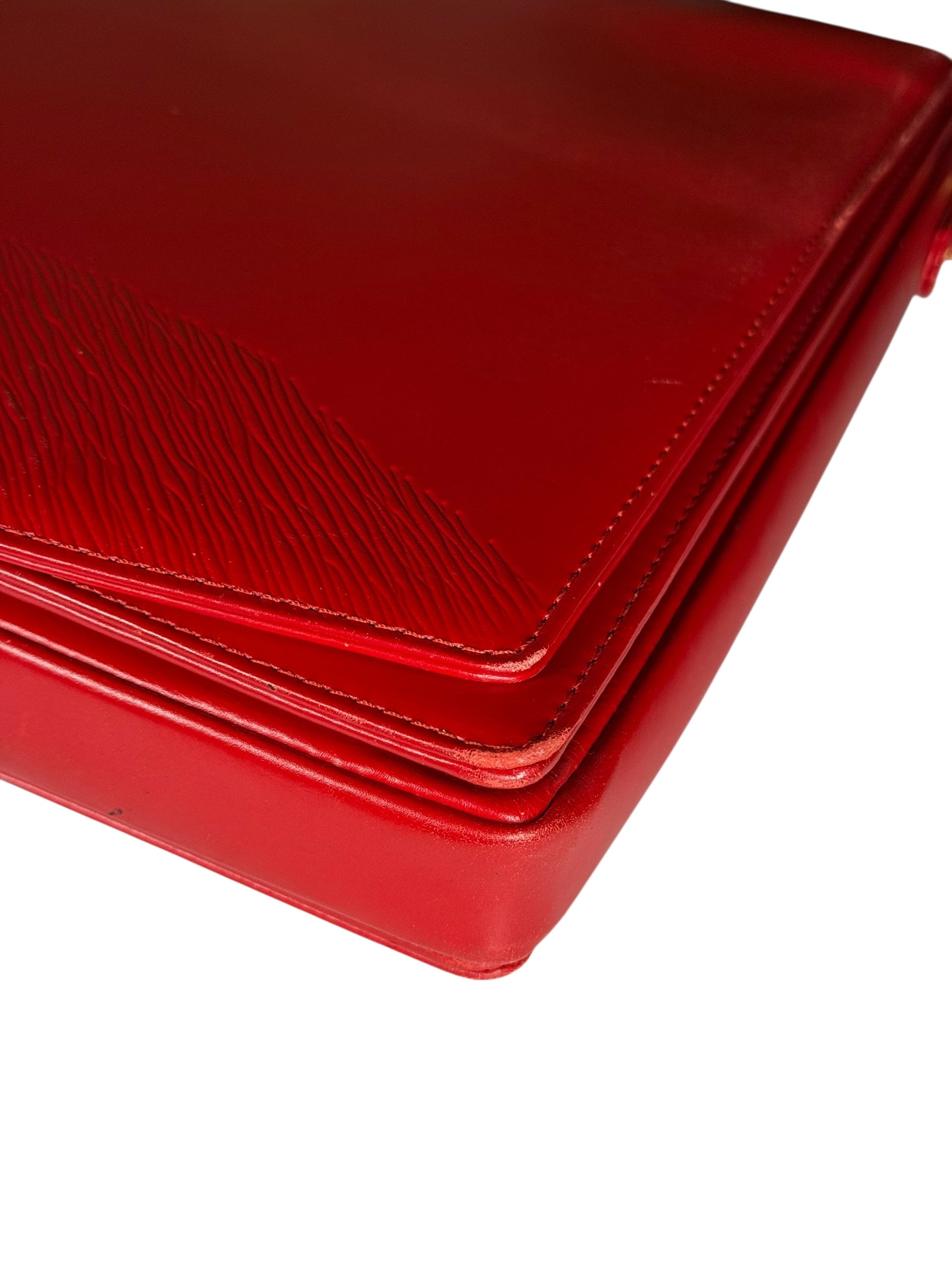 Louis Vuitton Red Epi Opera Delphes Work Bag