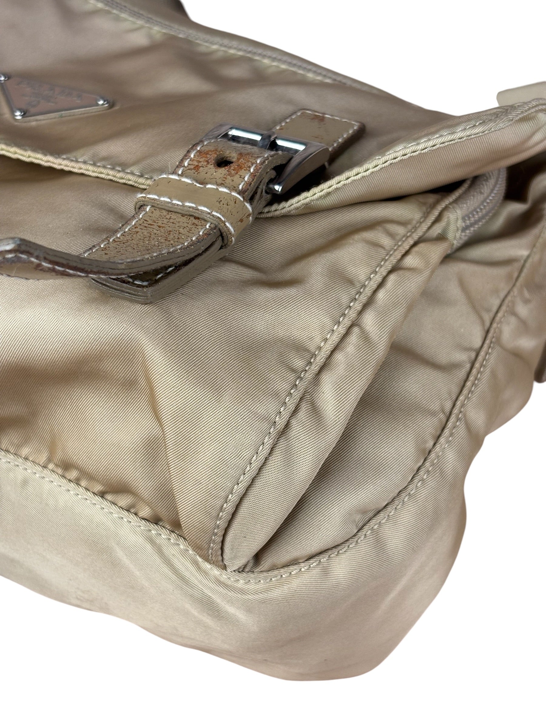 Prada Khaki Tessuto Nylon Messenger