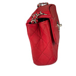 Chanel Red Quilted Leather Shoulder Bag 2016