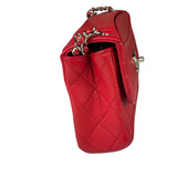 Chanel Red Quilted Leather Shoulder Bag 2016