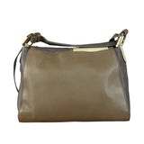 Fendi Colorblock Leather Two-Way Flap Bag