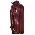 Chanel Burgundy Python Quilted Leather Vanity Two-Way Bag 2017