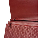 Gucci Red Micro GG Leather Crossbody Wallet