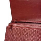 Gucci Red Micro GG Leather Crossbody Wallet