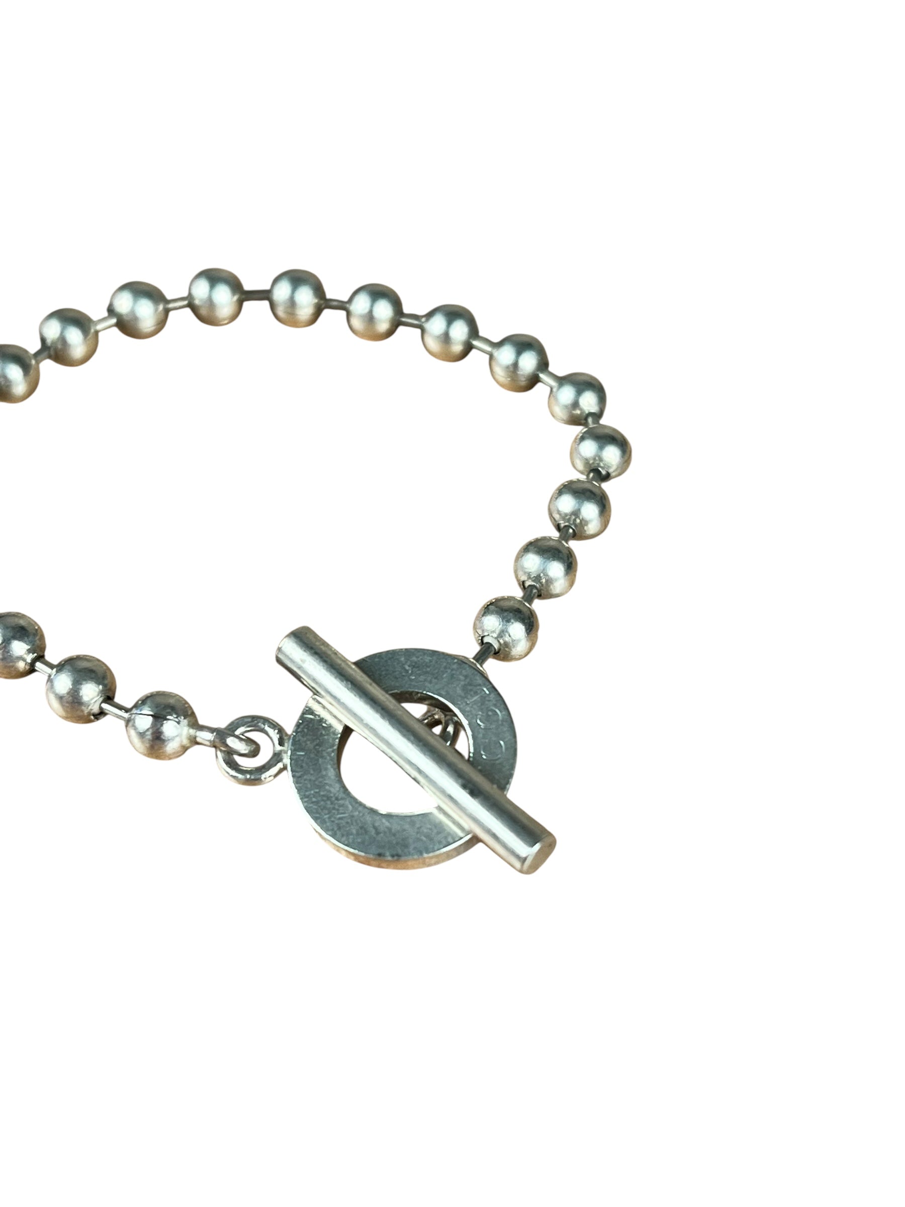 Gucci Vintage Ball Chain Silver Bracelet