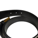 Gucci Belt Reversible GG Supreme/Black Gold Toned Hardware