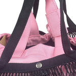 Balenciaga Pink/Black 24/7 Layered Mesh Tote Bag