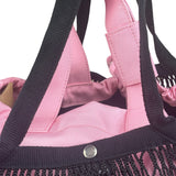 Balenciaga Pink/Black 24/7 Layered Mesh Tote Bag