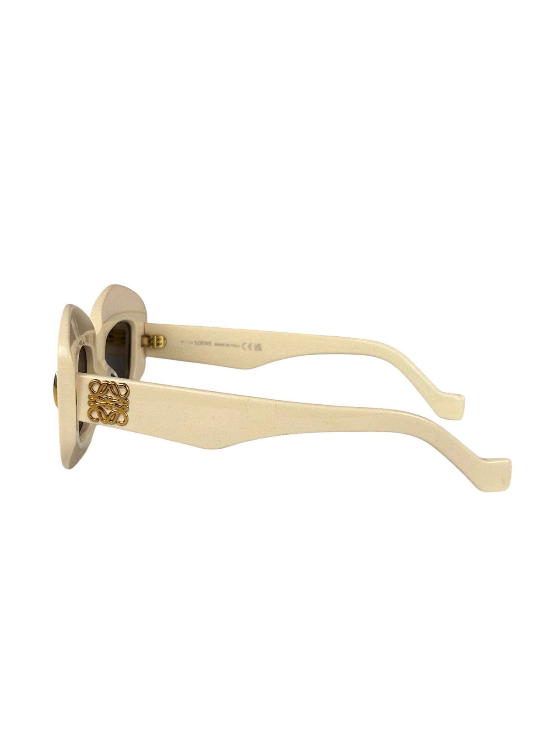 Loewe Ivory Rectangle Frame Sunglasses
