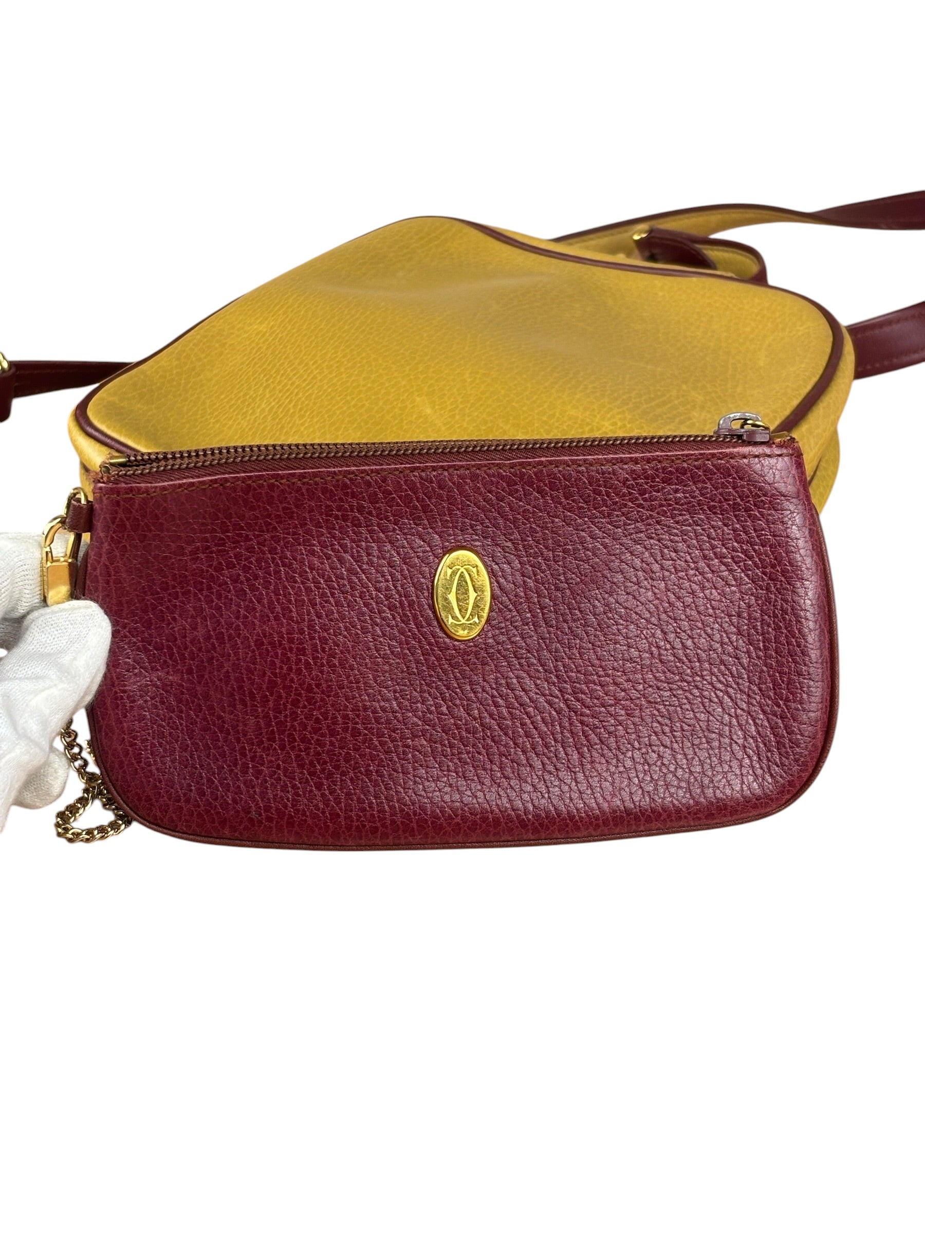 Cartier Vintage Leather Crossbody Camera Bag