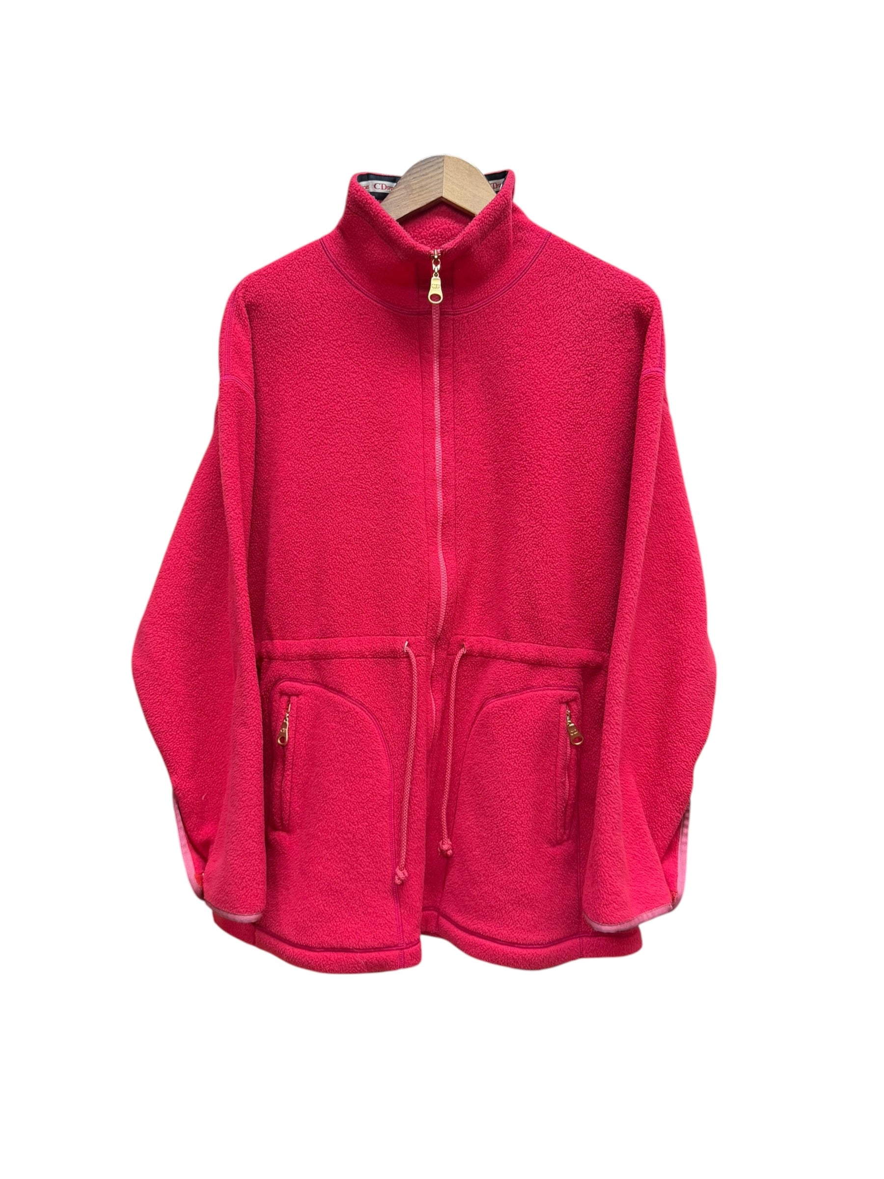 Christian Dior Vintage Sport Pink Fleece Jacket