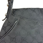 Gucci GG Vintage Black Horsebit Flap Shoulder Bag